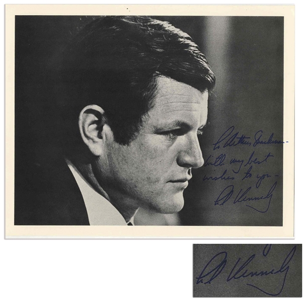 Ted Kennedy Signed 10'' x 8'' Photo